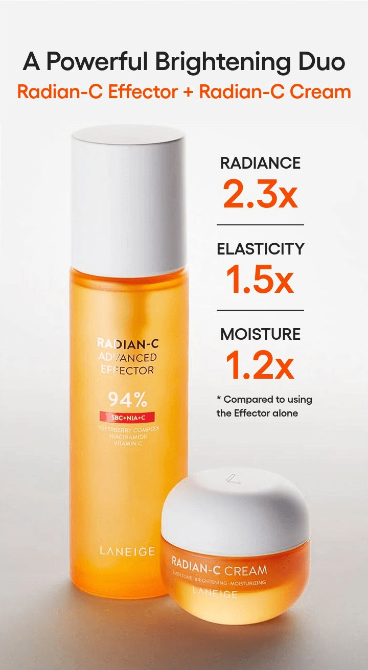 LANEIGE Radian-C Advanced Effector official informational panel 12