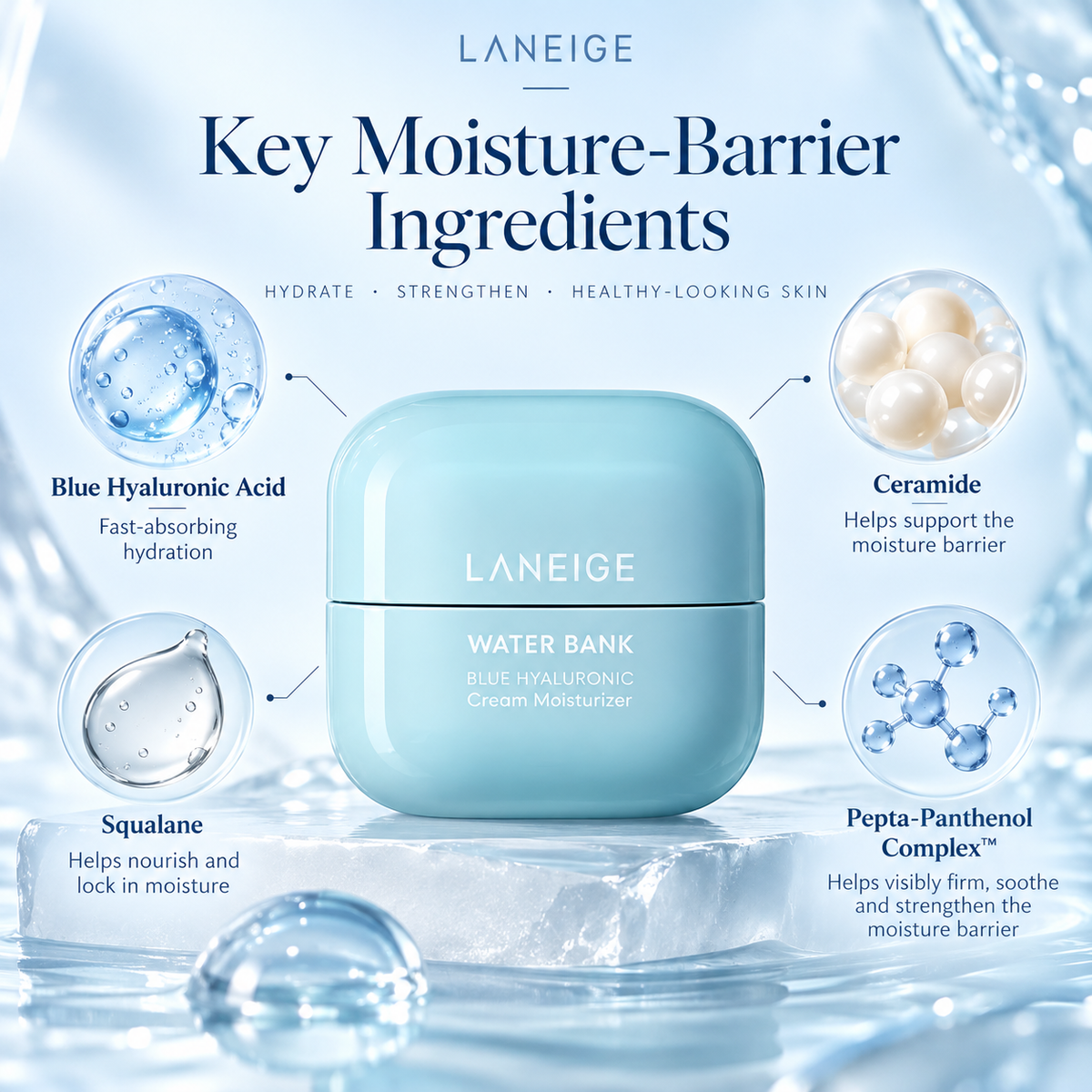 LANEIGE Water Bank key moisture-barrier ingredients