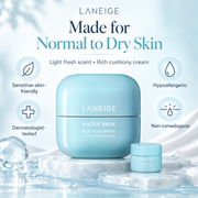 LANEIGE Water Bank moisturizer for normal to dry skin with 10 mL mini