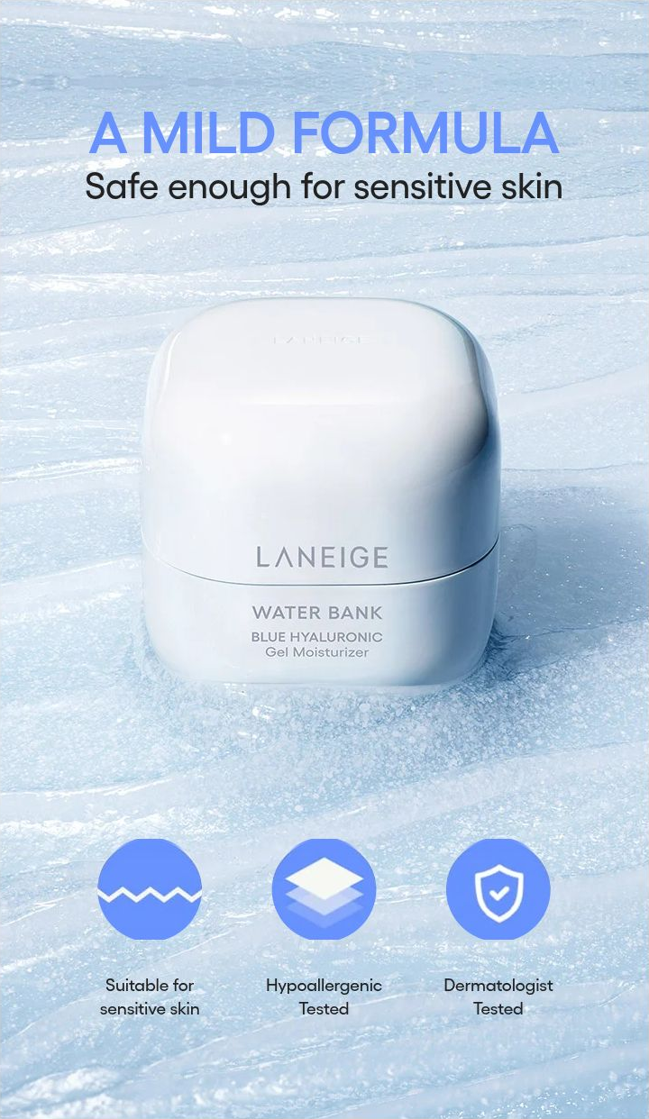LANEIGE Water Bank Gel - sensitivity testing