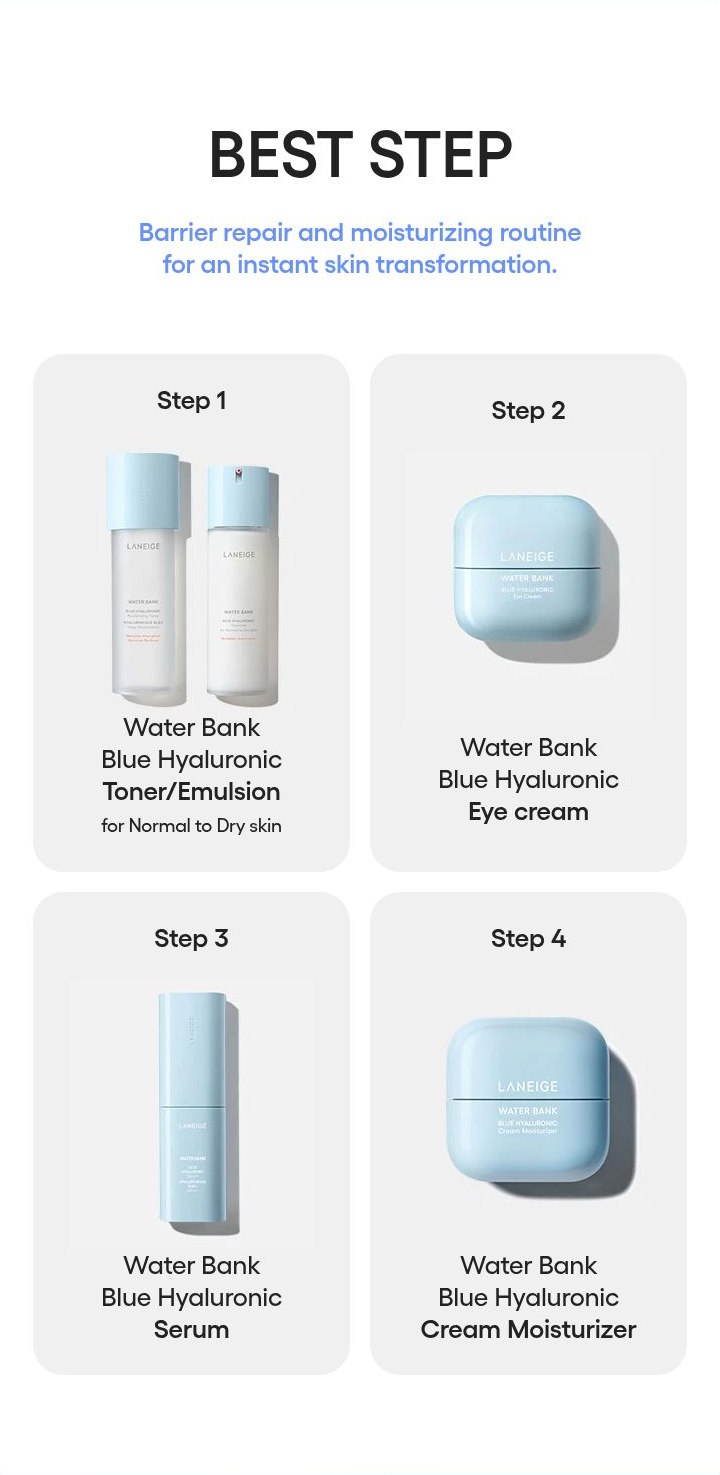 LANEIGE Water Bank Serum - four step routine