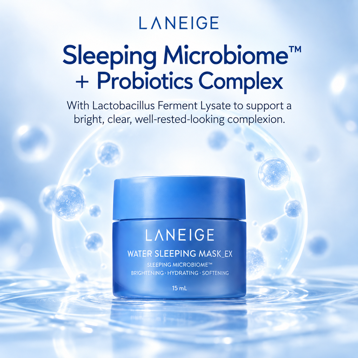 LANEIGE Water Sleeping Mask Sleeping Microbiome and Probiotics Complex