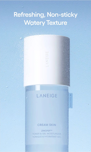 LANEIGE Cream Skin Zincpep Toner Gel Moisturizer - watery texture