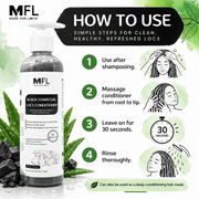 Made For Locs Black Charcoal Conditioner how to use