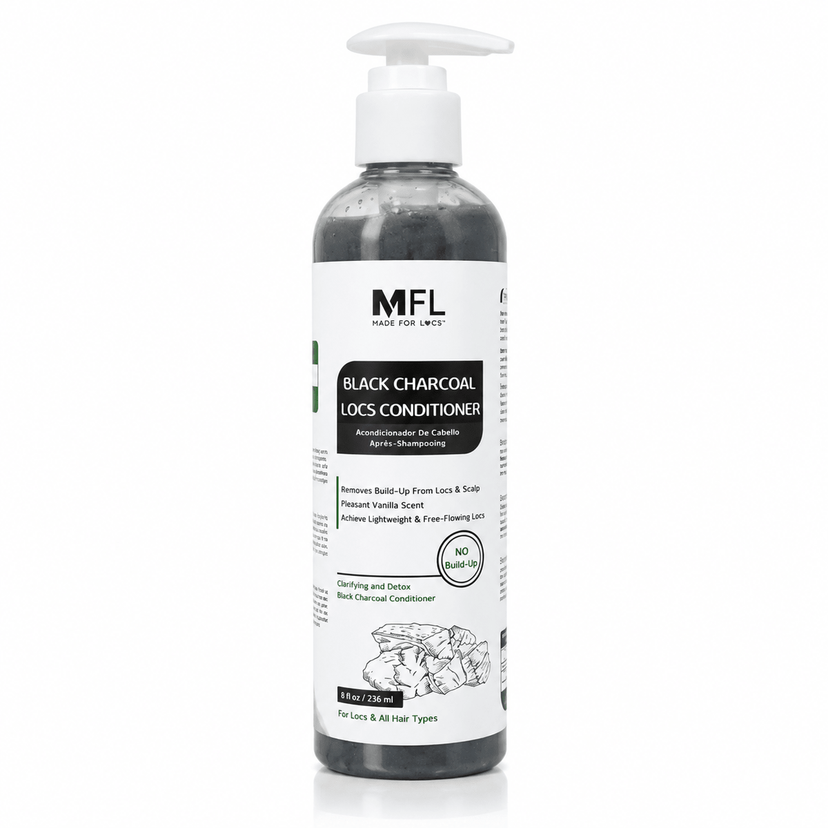 Made For Locs Black Charcoal Locs Conditioner 8 oz main product image