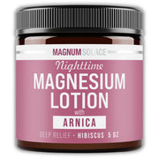 Magnum Solace Nighttime Magnesium Lotion with Arnica Hibiscus 5 oz