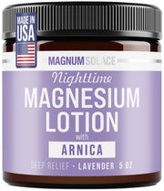 Magnum Solace Nighttime Magnesium Lotion with Arnica Lavender 5 oz