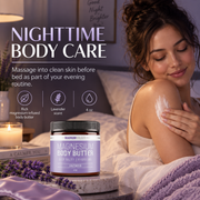 Magnum Solace Magnesium Body Butter nighttime body care infographic