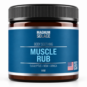 Magnum Solace Muscle Rub 5 oz jar on white background