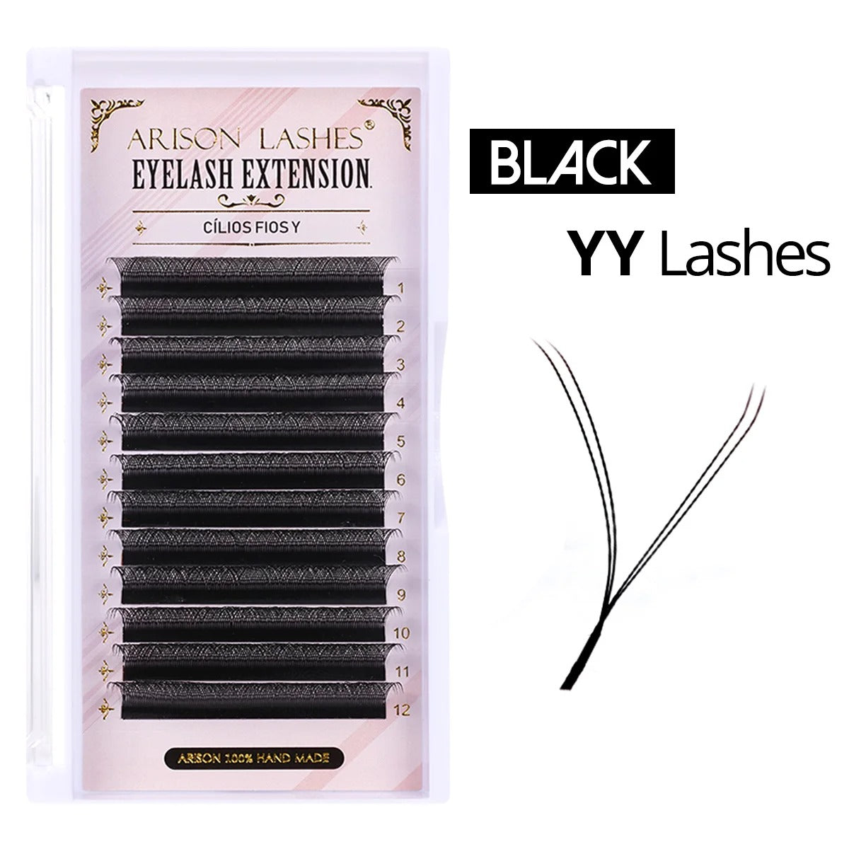 ARISON W Shaped & YY Lash Extensions 3D-8D