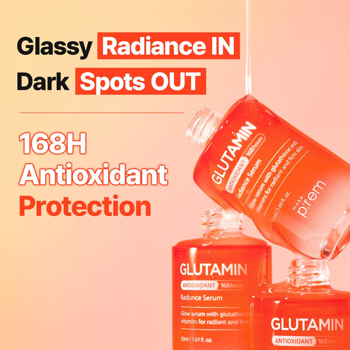 make p:rem Glutamin Antioxidant Radiance Serum 50ml source information panel 2