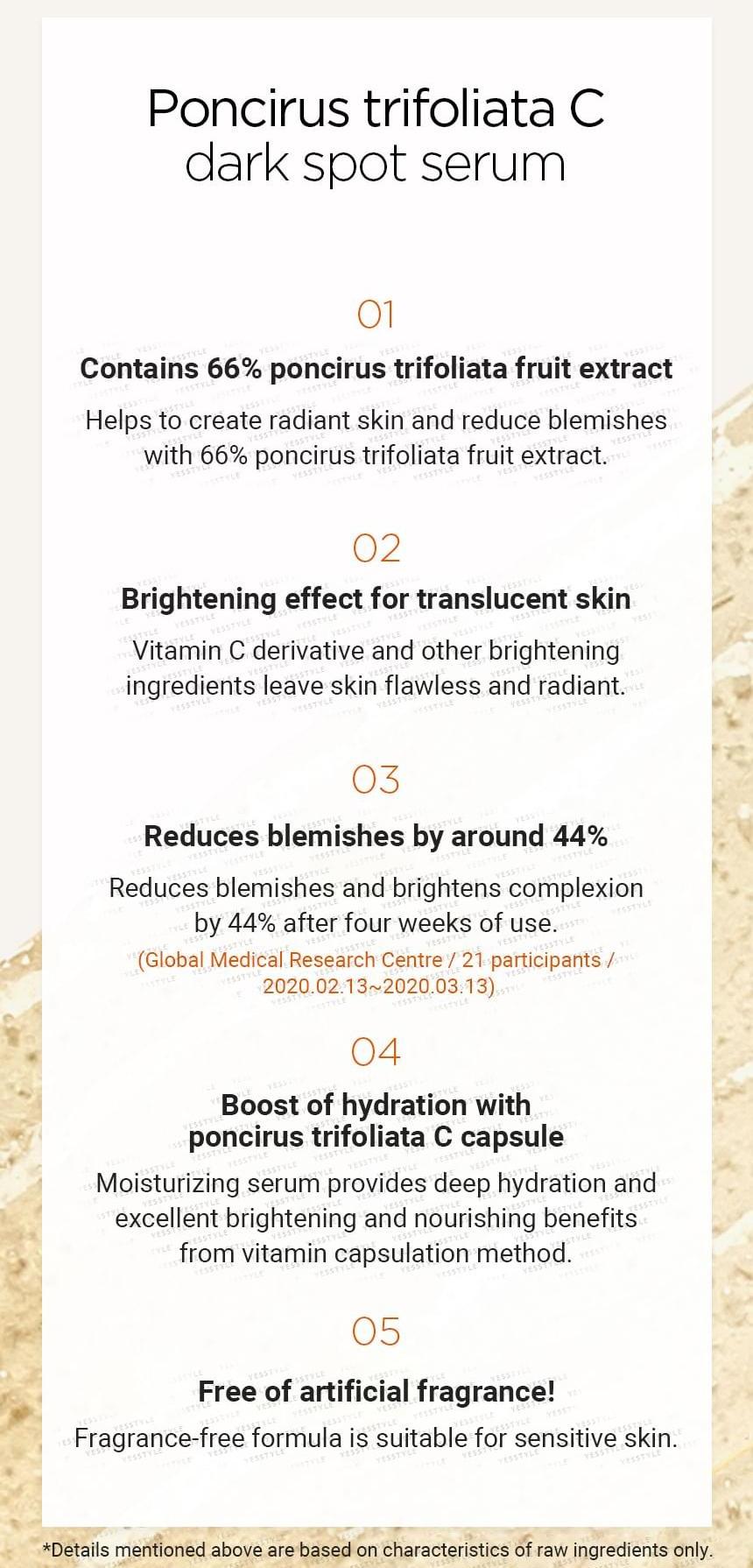 make p:rem Radiance Boosting C-Capsule Serum source information panel 2