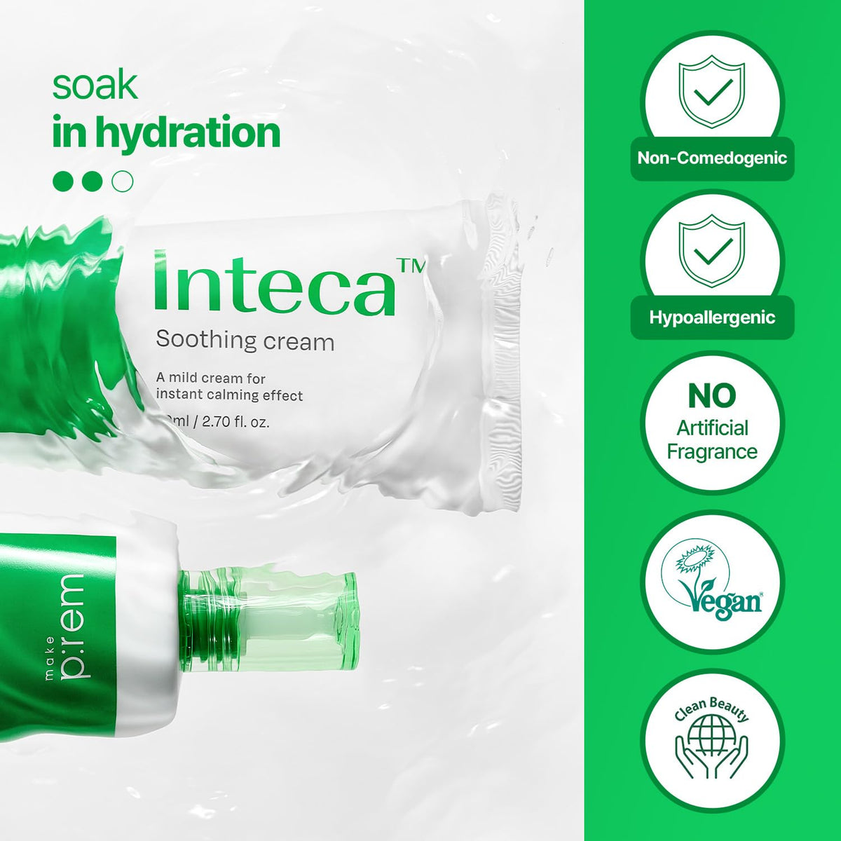 make p:rem Inteca Soothing Cream 100mL product information