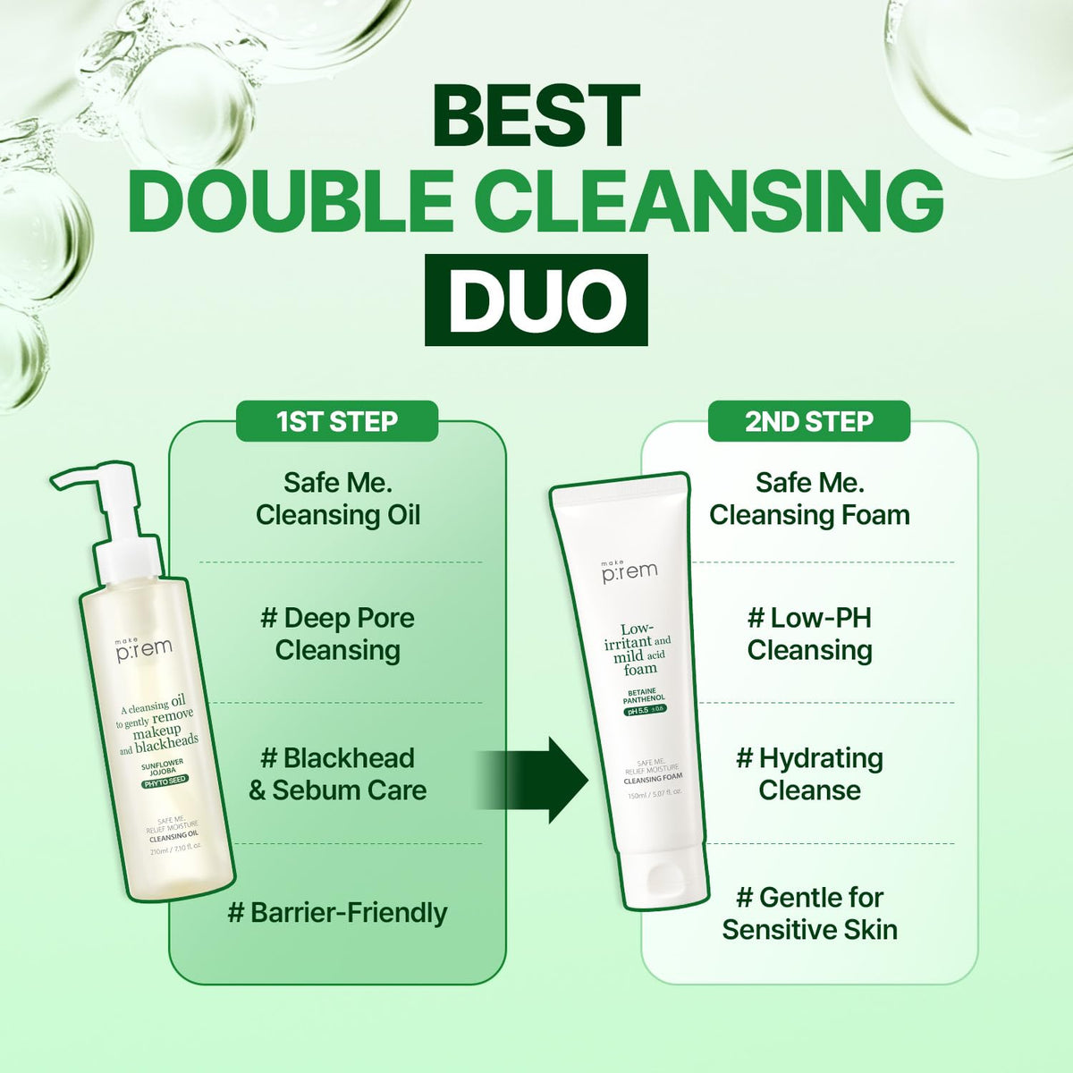 make p:rem Safe Me Relief Moisture Cleansing Oil 210mL product information