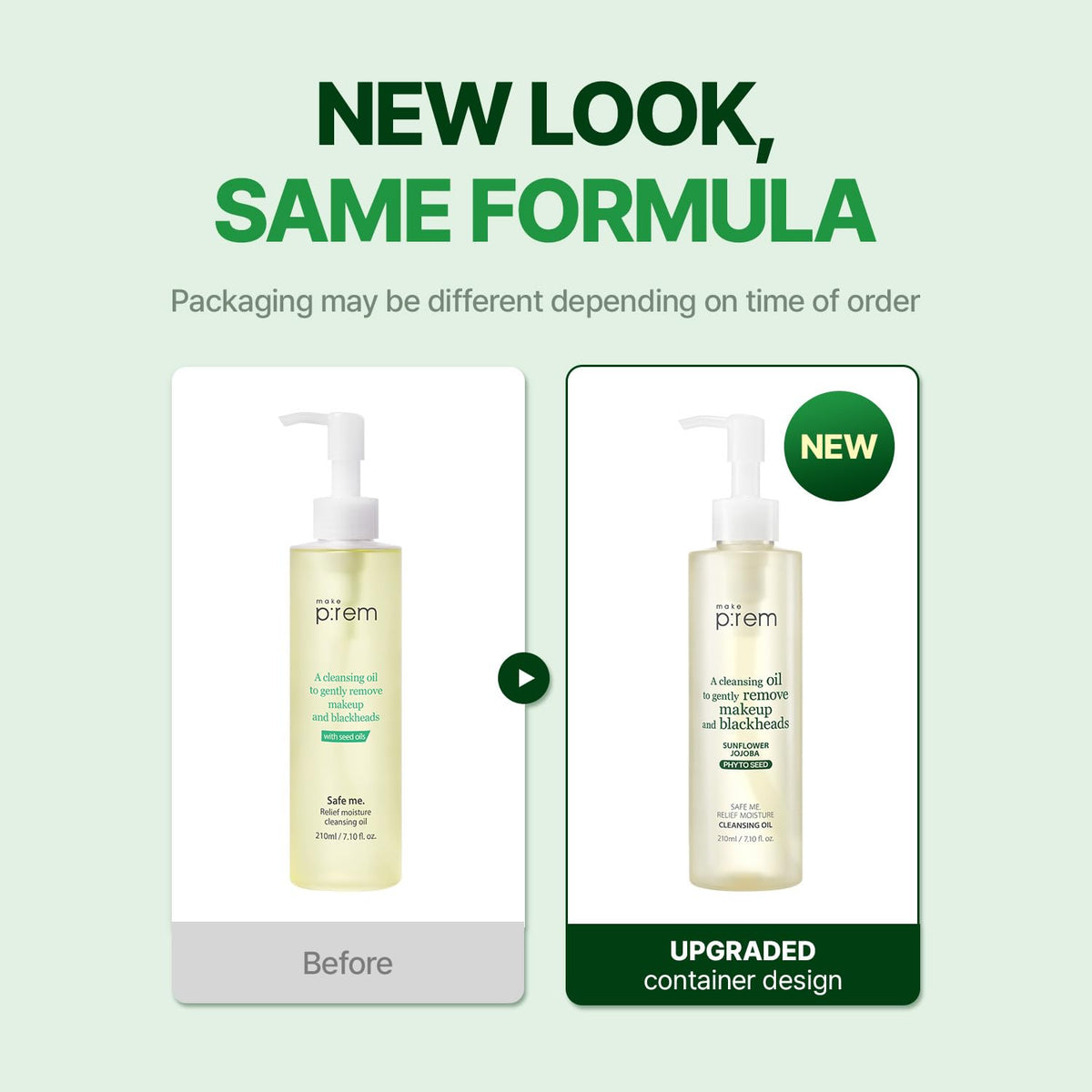 make p:rem Safe Me Relief Moisture Cleansing Oil 210mL product information