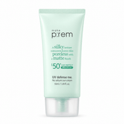 make p:rem UV Defense Me No Sebum Sun Cream 50mL — authentic product packaging on a white background