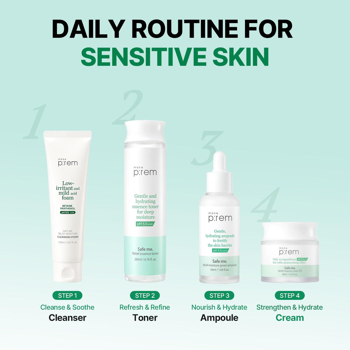 make p:rem Safe Me Relief Moisture Cream 12 80mL — Amazon selected 06