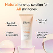 make p:rem Glow Beige Tone Up Sun Cream 50mL — Amazon English product information 2
