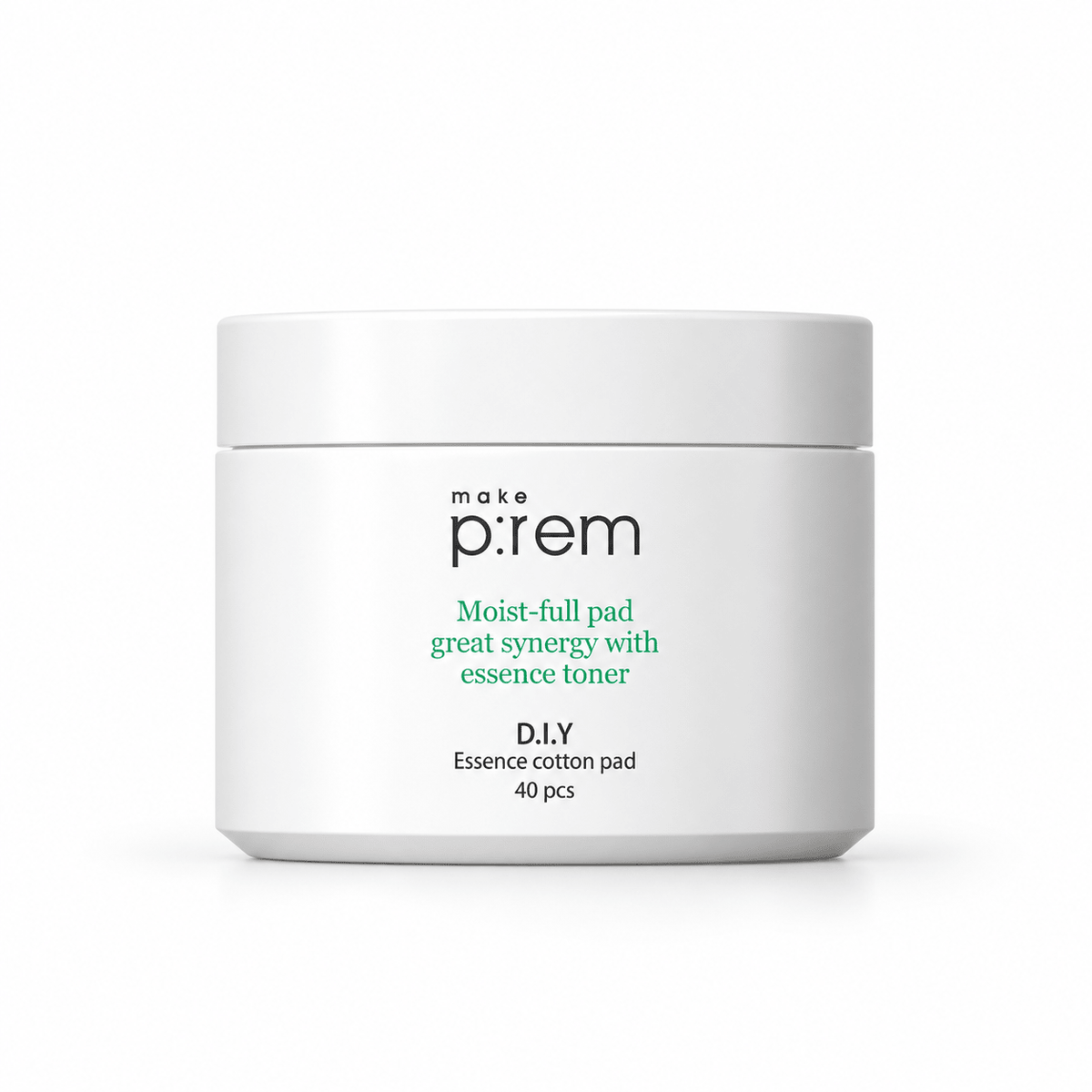 make p:rem D.I.Y Essence Cotton Pad 40-piece white jar