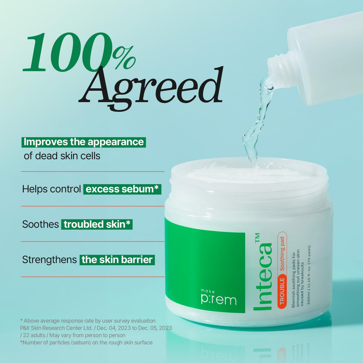 make p:rem Inteca Trouble Soothing Pad 70 pads 330mL – Amazon English gallery 6
