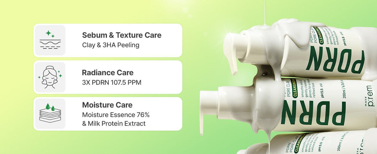 make p:rem PDRN Pore Clay Cleansing Milk formula and product information