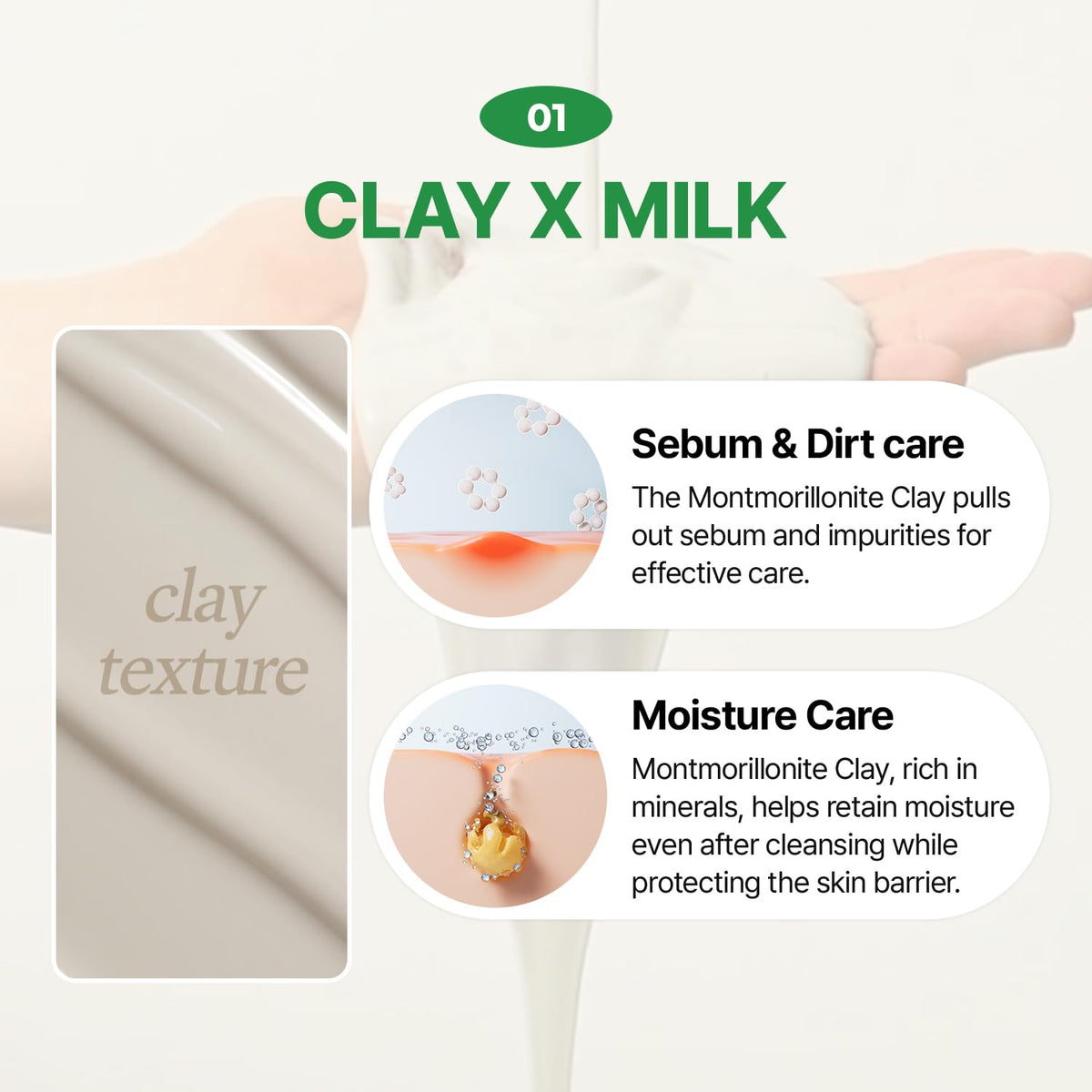 make p:rem PDRN Pore Clay Cleansing Milk formula and product information