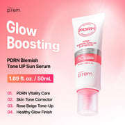 make p:rem PDRN Blemish Tone up Sun Serum 50mL product information panel 1