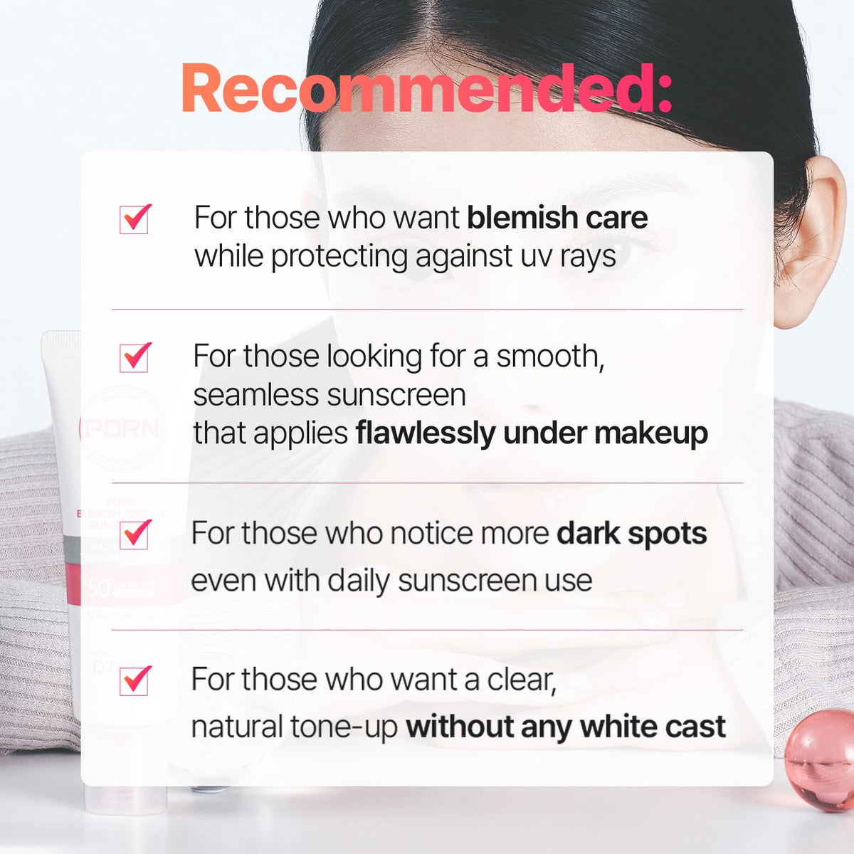 make p:rem PDRN Blemish Tone Up Sun Serum — gallery-2 product information