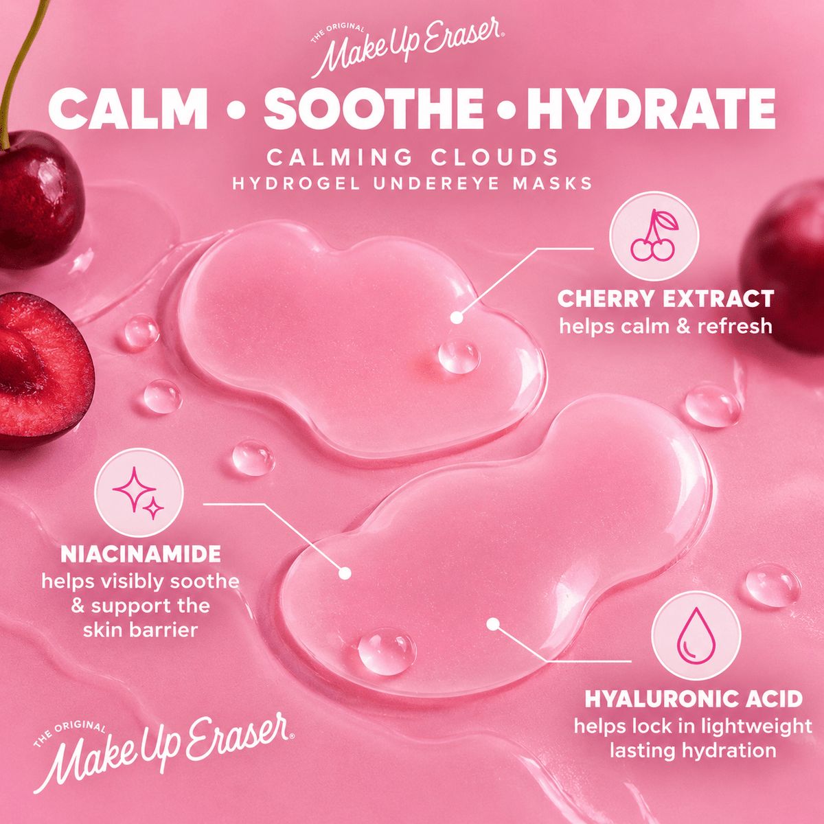 MakeUp Eraser Calming Clouds calm soothe hydrate benefits