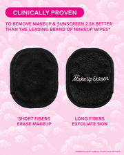 MakeUp Eraser Chic Black short fiber and long fiber clinical comparison