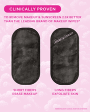 MakeUp Eraser Mini PRO short fibers erase makeup and long fibers exfoliate skin