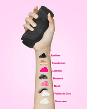 MakeUp Eraser Mini PRO Chic Black removes eyeliner foundation lipstick mascara and sunscreen