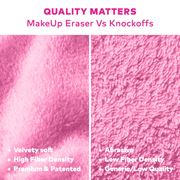MakeUp Eraser PRO fiber quality comparison