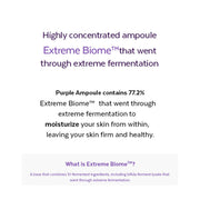 MISSHA Time Revolution Night Repair Ampoule 5X: 77.2% Extreme Biome and ten fermented ingredients