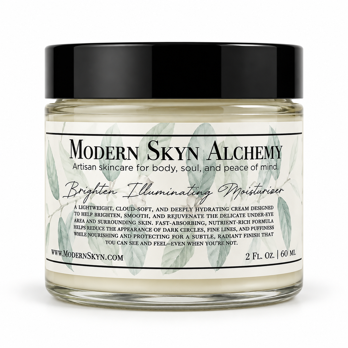 Modern Skyn Alchemy Brighten Illuminating Moisturizer 2 oz on white background