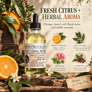 Citrus + Laurel Body Oil citrus herbal aroma notes