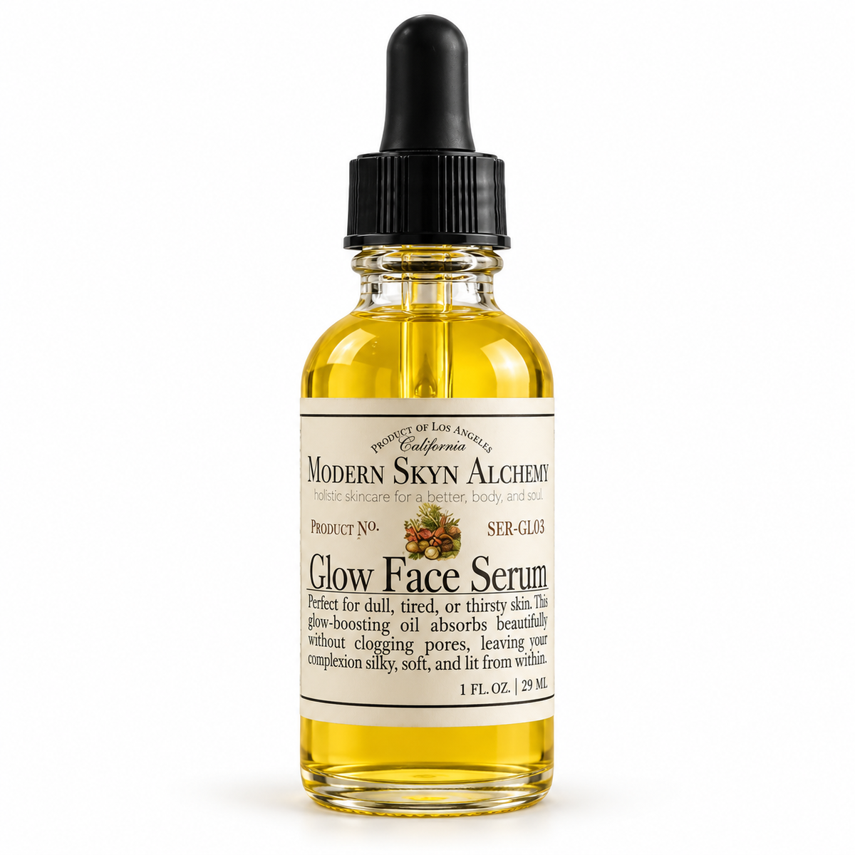 Modern Skyn Alchemy Glow Face Serum 1 oz on white background
