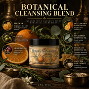 Modern Skyn Alchemy Herbal Cleansing Balm botanical ingredients infographic