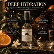 Modern Skyn Alchemy Hyaluronic Acid Serum deep hydration infographic
