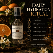 Modern Skyn Alchemy Hyaluronic Acid Serum product details infographic