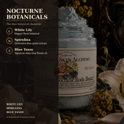 Lily & Tansy Nocturne Body Butter white lily spirulina and blue tansy botanicals