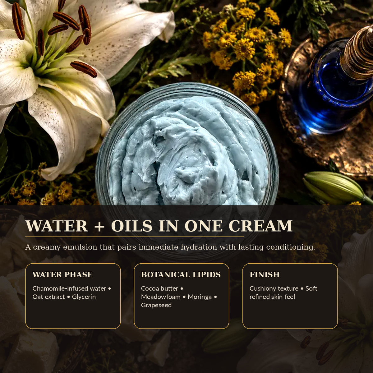 Lily & Tansy Nocturne Body Butter water and oils cream emulsion