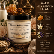 Milk & Honey Body Butter warm honey vanilla botanical aroma