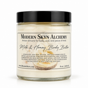 Modern Skyn Alchemy Milk & Honey Body Butter 8 oz on white background