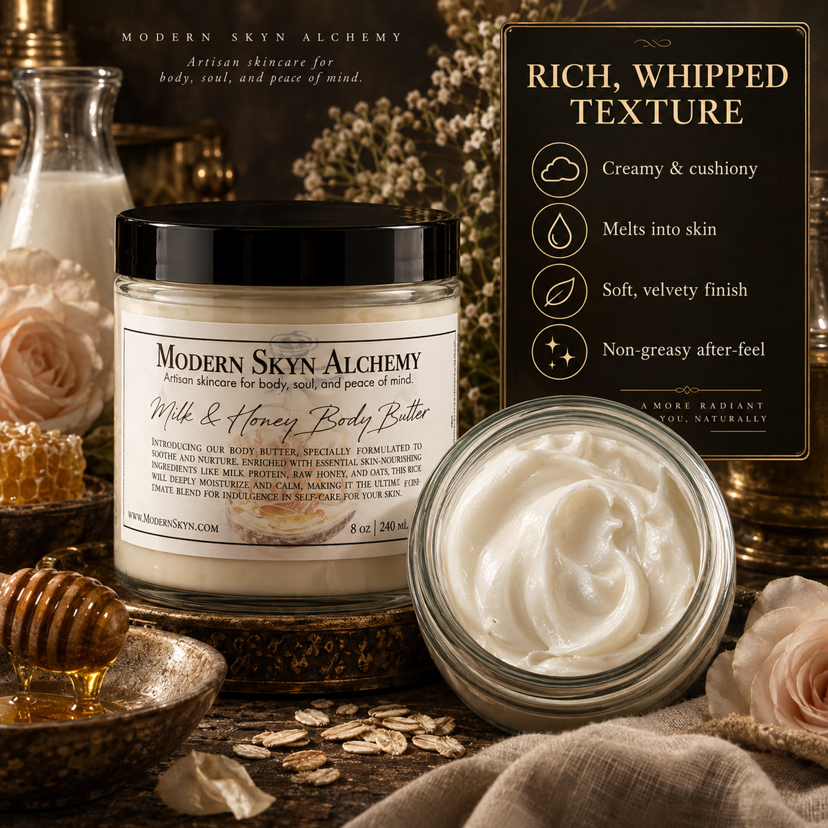 Milk & Honey Body Butter rich whipped texture