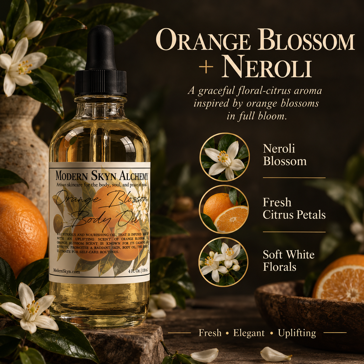 Orange Blossom Body Oil orange blossom and neroli fragrance profile