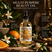 Orange Blossom Body Oil uses for skin hair and nails