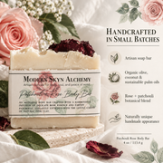 Patchouli Rose Body Bar handcrafted in small batches