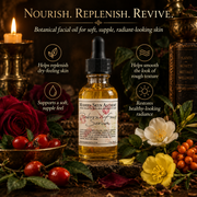 Modern Skyn Alchemy Reborn Fruit Serum nourishment benefits infographic