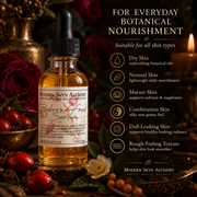 Modern Skyn Alchemy Reborn Fruit Serum skin types infographic